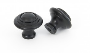 ANVIL - Black Cabinet Knob - Small  Anvil83511