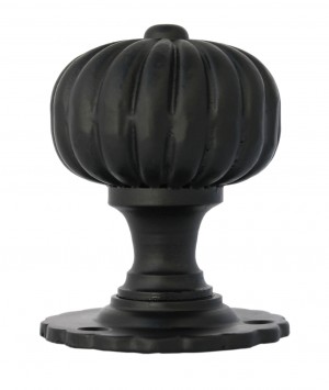 ANVIL - Black Flower Mortice Knob Set  Anvil83560