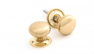 ANVIL - Polished Brass Mushroom Knob Set  Anvil83564