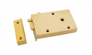ANVIL - Polished Brass Right Hand Bathroom Latch  Anvil83571