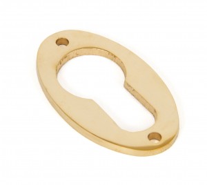 ANVIL - Polished Brass Oval Euro Escutcheon  Anvil83815