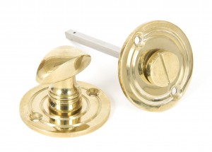 ANVIL - Polished Brass Round Bathroom Thumbturn  Anvil83825