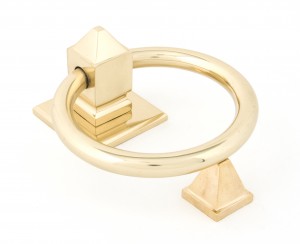 ANVIL - Polished Brass Ring Door Knocker  Anvil83836