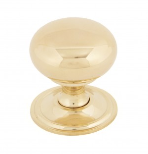 ANVIL - Polished Brass Mushroom Cabinet Knob - Large  Anvil83877