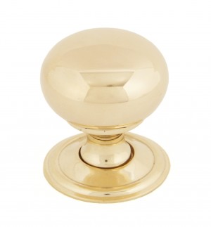 ANVIL - Polished Brass Mushroom Cabinet Knob - Small  Anvil83883