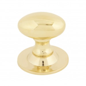 ANVIL - Polished Brass Oval Cabinet Knob - Small  Anvil83885