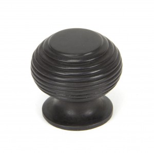 ANVIL - Aged Bronze Beehive Cabinet Knob - Small  Anvil90339