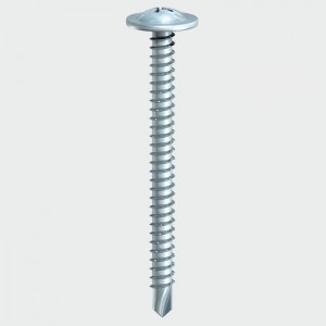 TIMco Baypole Wafer Head Screw BZinc Plated 4.8x50mm 200Pk  :290Z