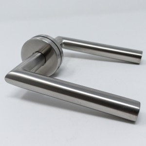 Door Handles BQ605 T002 MITRED STRAIGHT STD R/ROSE 19MM SSS - LISBQ605