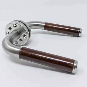 Door Handles BQ680 TX040 DARK BEECH LVR STD R/ROSE 19MM SSS - LISBQ680