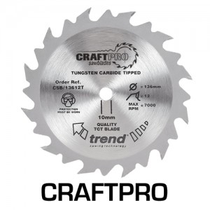 Trend CSB/16524TA  Craft saw blade 165 x 24 teeth x 10 thin   TRCSB16524TA