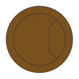Trend CTI/80/PK2  Cable tidy insert brown 80mm  TRCTI80PK2