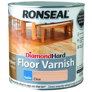 Ronseal Diamond Hard Floor Varnish 5L Clear Satin [RONS33608]