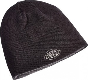 DICKIES HA8015 Reversible Printed Beanie Black Grey  :HA8015BGY