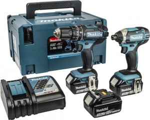 MAKITA 18V DLX2131JX1 LXT 2Pc Combi Kit Power Tool  MAKDLX2131JX1