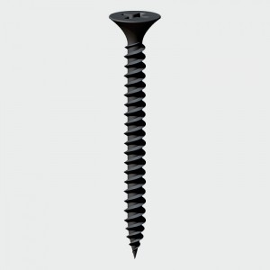TIMco Drywall Screw PH2 -Black 4.2 x75mm [500]  :00075DRY