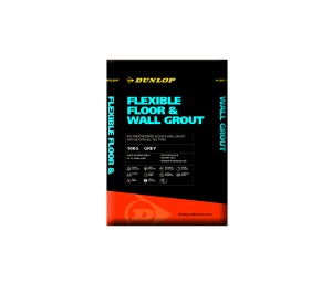DUNLOP FLEXIBLE FLOOR AND WALL GROUT GREY 10KG