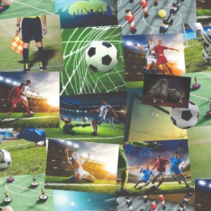 Novelty Football Collage Wallpaper  FD41915