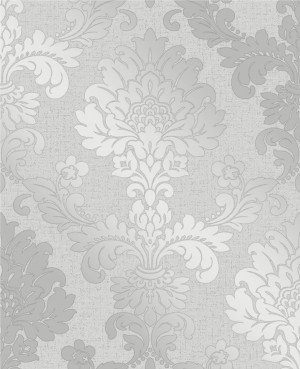 Quartz Damask Wallpaper - Silver  FD41965