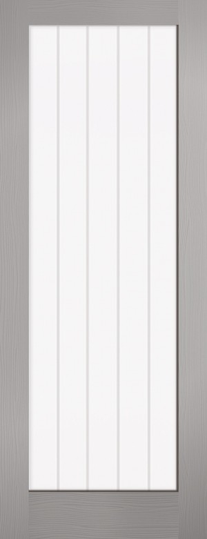 LPD - Internal Door - Grey Moulded Textured Vertical 1L 1981 x 686 (27")  TEXV1L27GREY