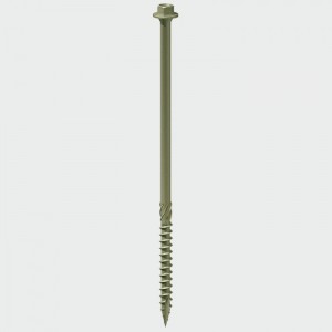 In-Dex Timber Screw HEX -Green 6.7 x75mm 50Pk  :75IN