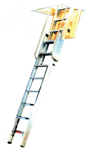 YOUNGMAN 306340 DELUXE ALUMINIUM LOFT LADDER [MLRATFG]  MLRATFG
