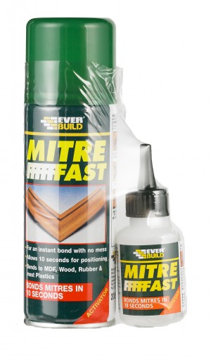 SikaEverbuild Mitre Fast Bonding Kit 50g/200ml Clear [EVMITRE1]