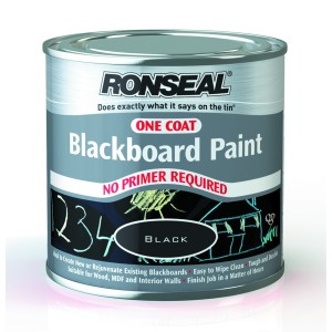 Ronseal One Coat Blackboard Paint 250ml [RONS35227]