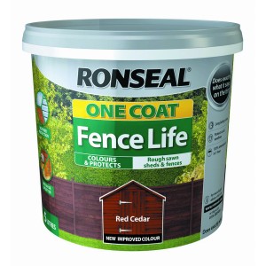 Ronseal One Coat Fence Life Dark Oak 5L [RGS38288]