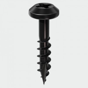 TIMco Rainwater Screw 5.0x25mm Black -400Pk  TIM50025CLARB