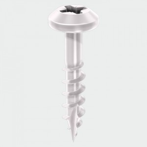 TIMco Rainwater Screw 5.0x25mm White -400Pk  TIM50025CLARW