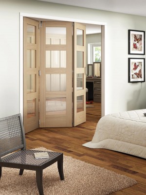 JELDWEN Oak Room Fold Internal Folding Doors