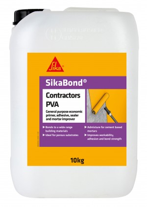 SikaEverbuild SikaBond Contractors PVA 10kg White [EVBBDCONPVA10]