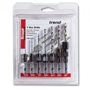 Trend SNAP/D/SET  Snappy 7 Piece imperial drill set   TRSNAPDSET