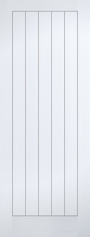 LPD - Fire Door - White Moulded Textured Vertical 5P 1981 x 838 (33")  FCTEXV5P33