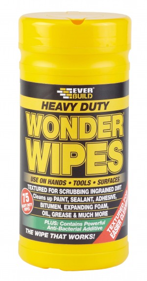 SikaEverbuild Heavy Duty Wonder Wipes Tub 75Pk [EVBWIPEHD75]