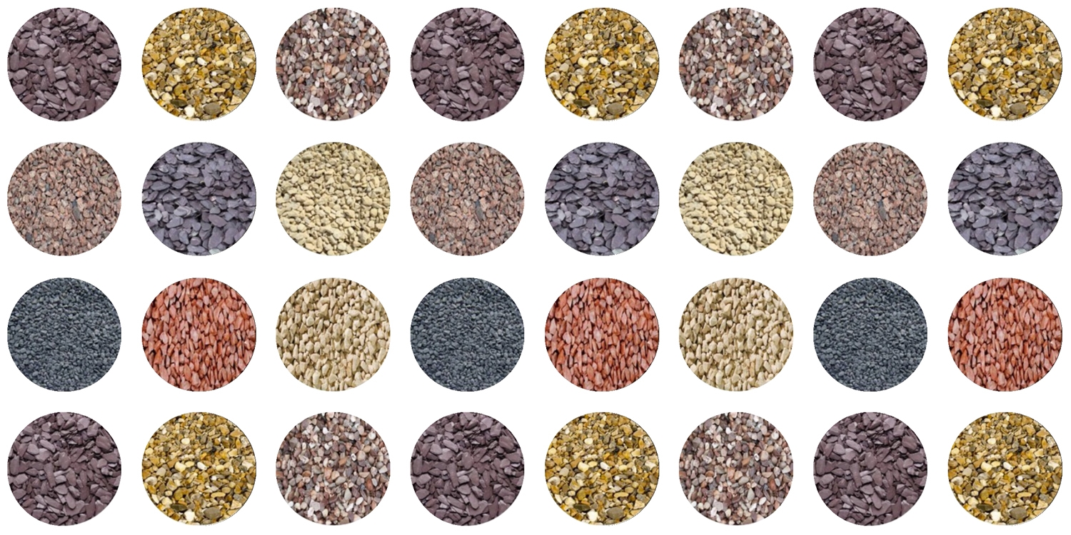 decorative aggregates, aggregate range, aggregates shrewsbury, aggregates chester