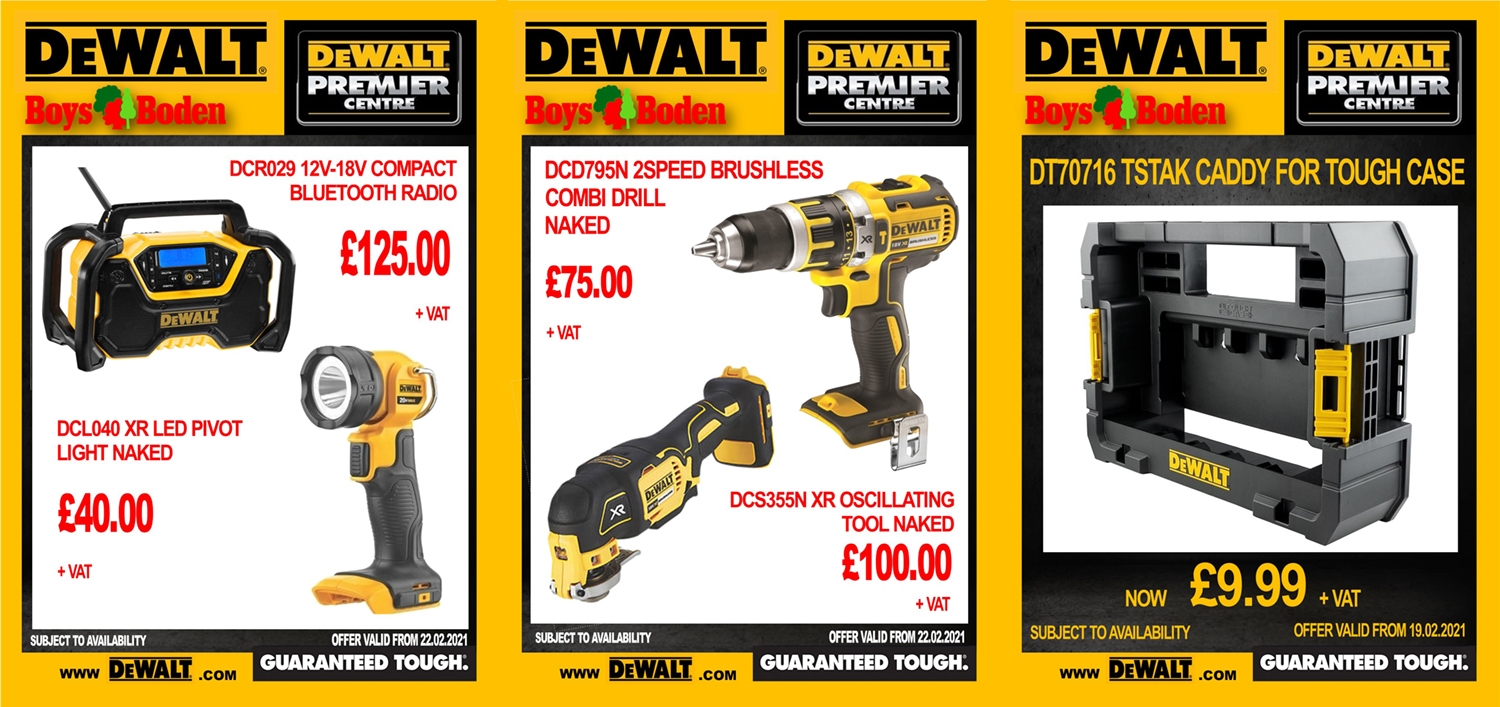 dewalt sale, dewalt offer, boys and boden