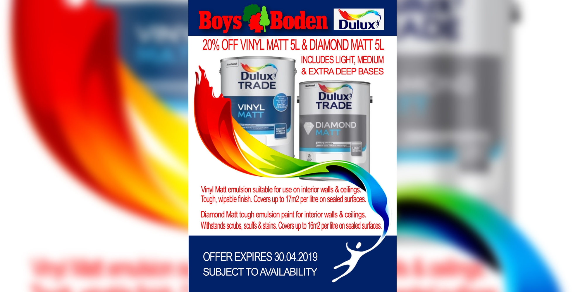 dulux deal, chester paint, dulux paint, offer