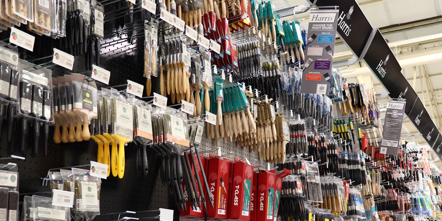 paint brushes, paint supplies, paint preparation