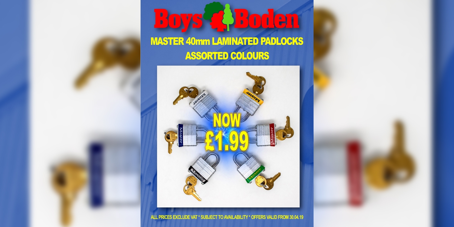 masters padlocks, security solutions and products at Boys & Boden