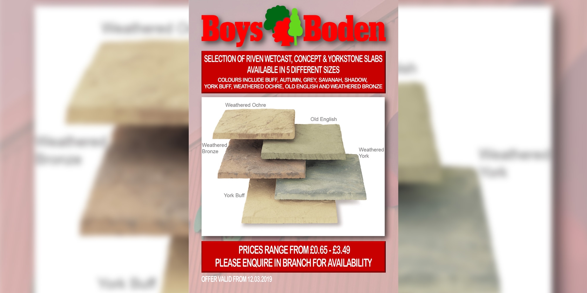 paving slabs deal, stone slabs deal, special offers, paving chester