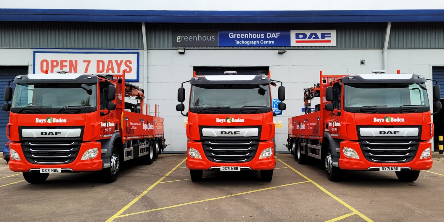 £ new HGV's for delivery from Boys and Boden to Mid Wales, Shrewsbury and Chester. 